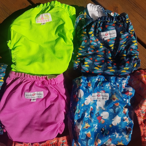 Apple Cheeks Cloth Diaper Lot Size 2 - Picture 3 of 6